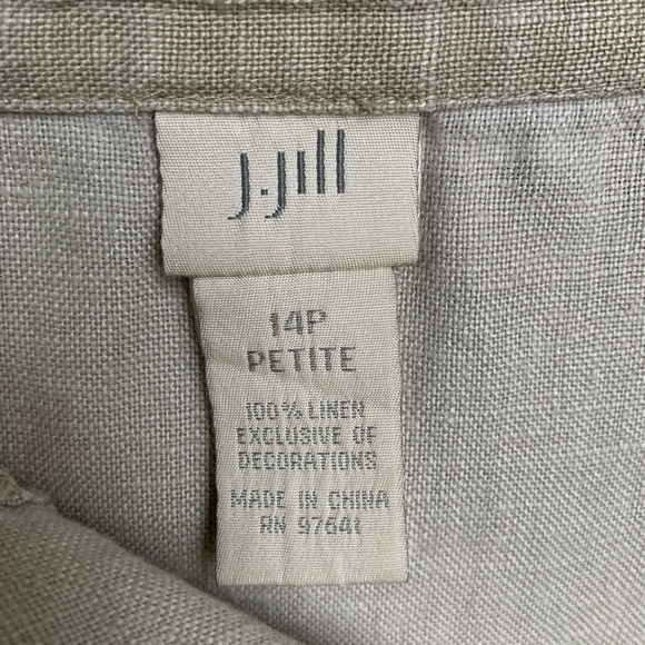 J Jill linen skirt with lace trim - Picture 2 of 4